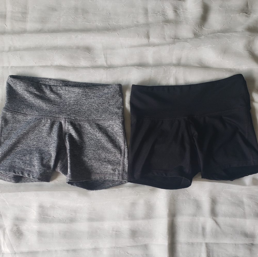Champion workout shorts bundle of 2 pairs (Grey, Black) size XS